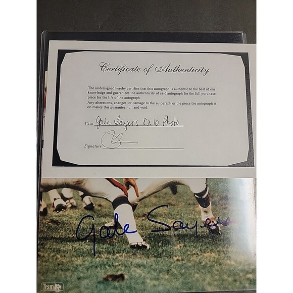 Gayle Sayers Signed Autographed 8x10‎ Photo With Coa - Picture 3 of 3